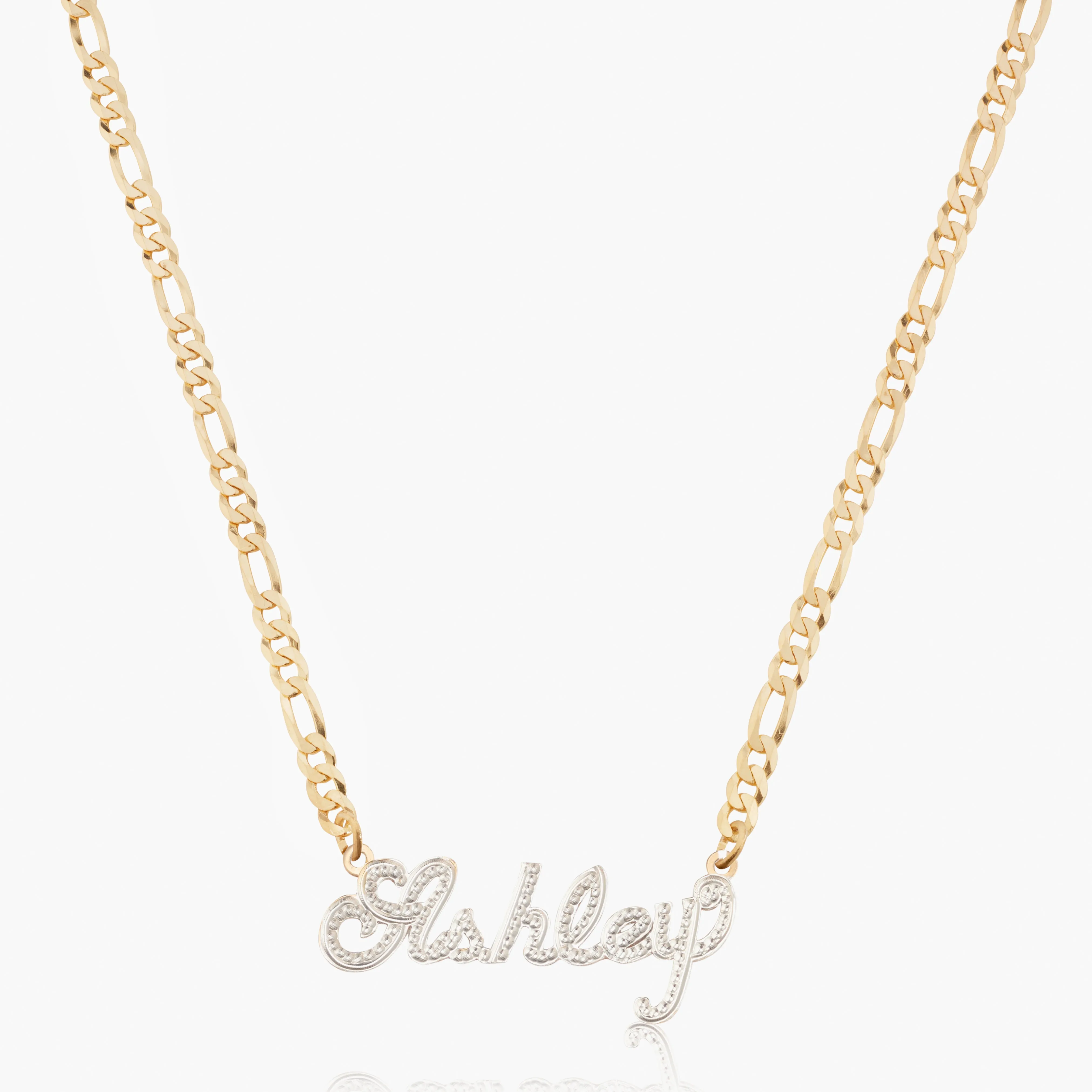 Frosted Script Name Necklace