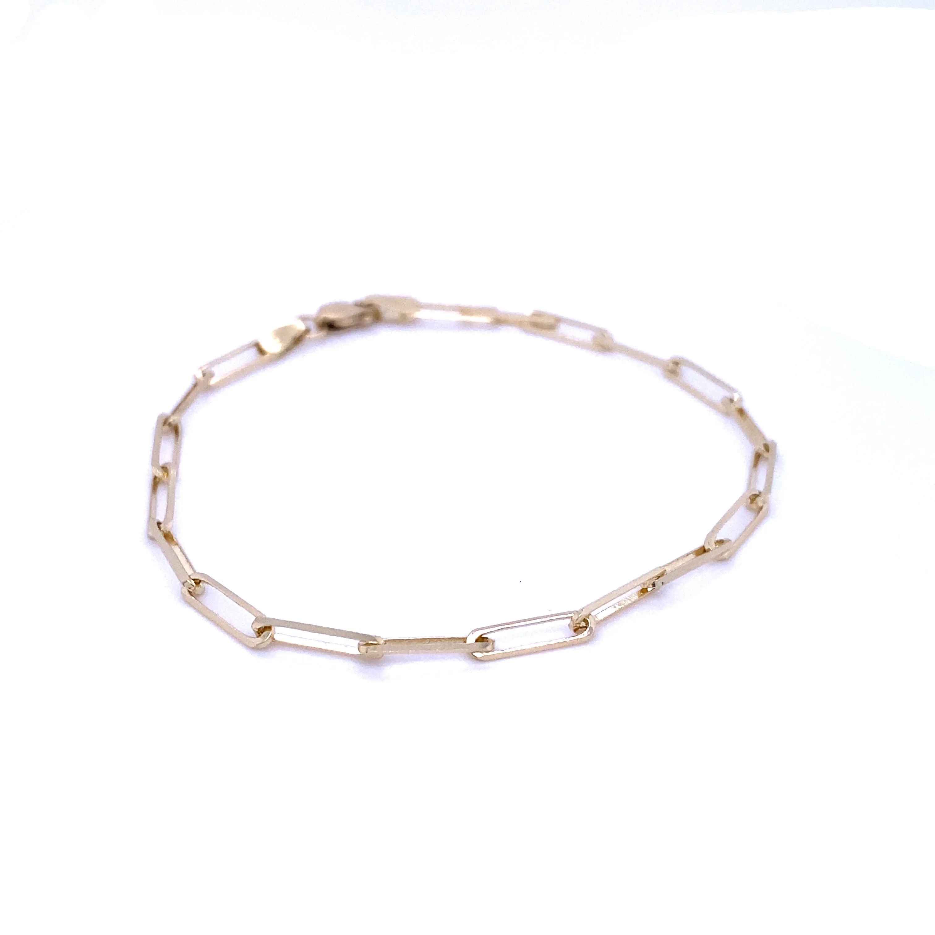 Gold Paperclip Bracelet