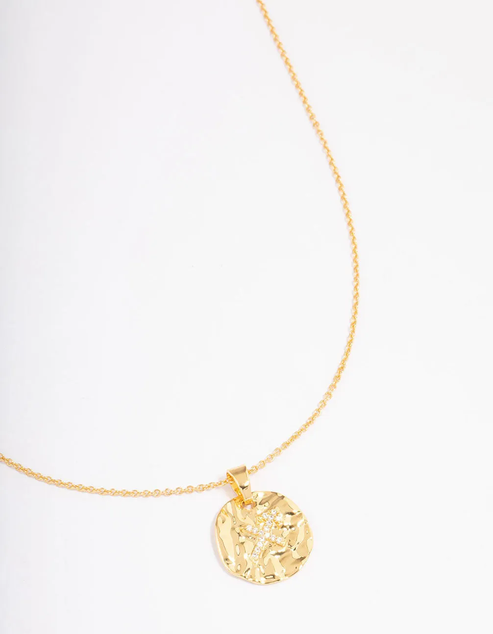 Gold Plated Sagittarius Coin Pendant Necklace