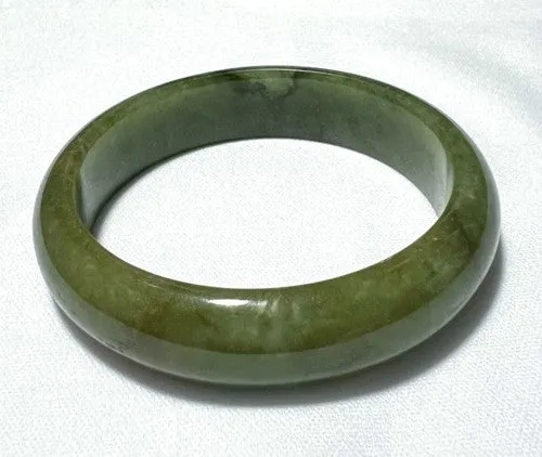 Good Green Genuine Natural Grade A Burmese Jadeite Bangle Bracelet 51 mm (716)