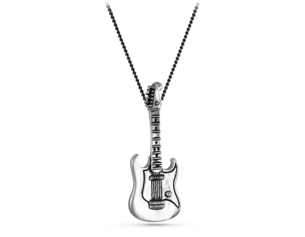 Guitar Necklace - Silver