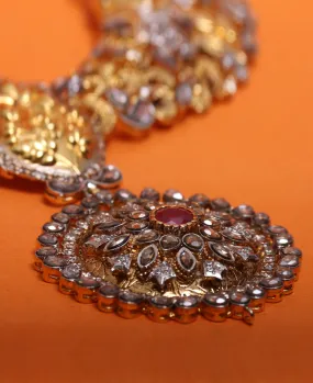 Gulabi - Bridal Set with treated Rubies and Polkies