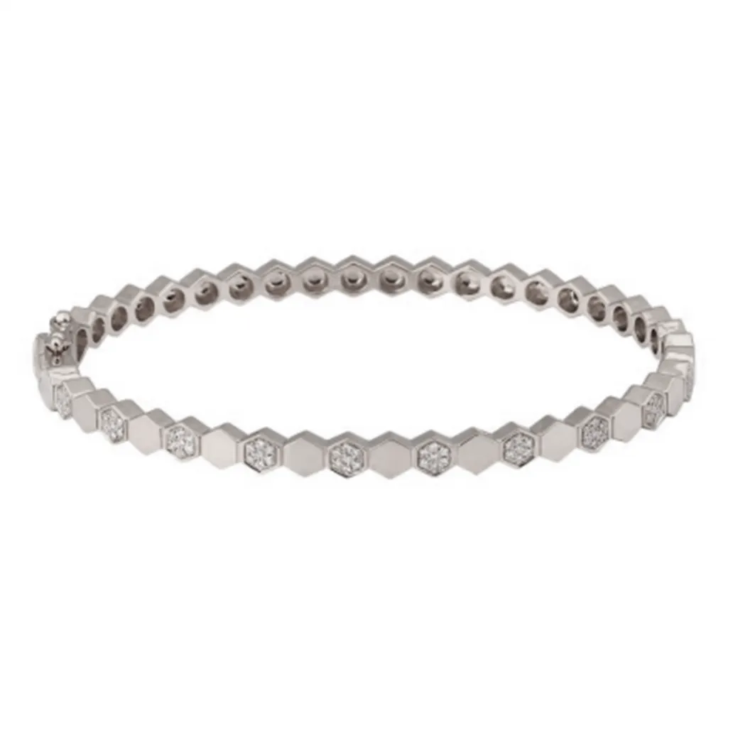 Hexy Diamond Segments Bangle