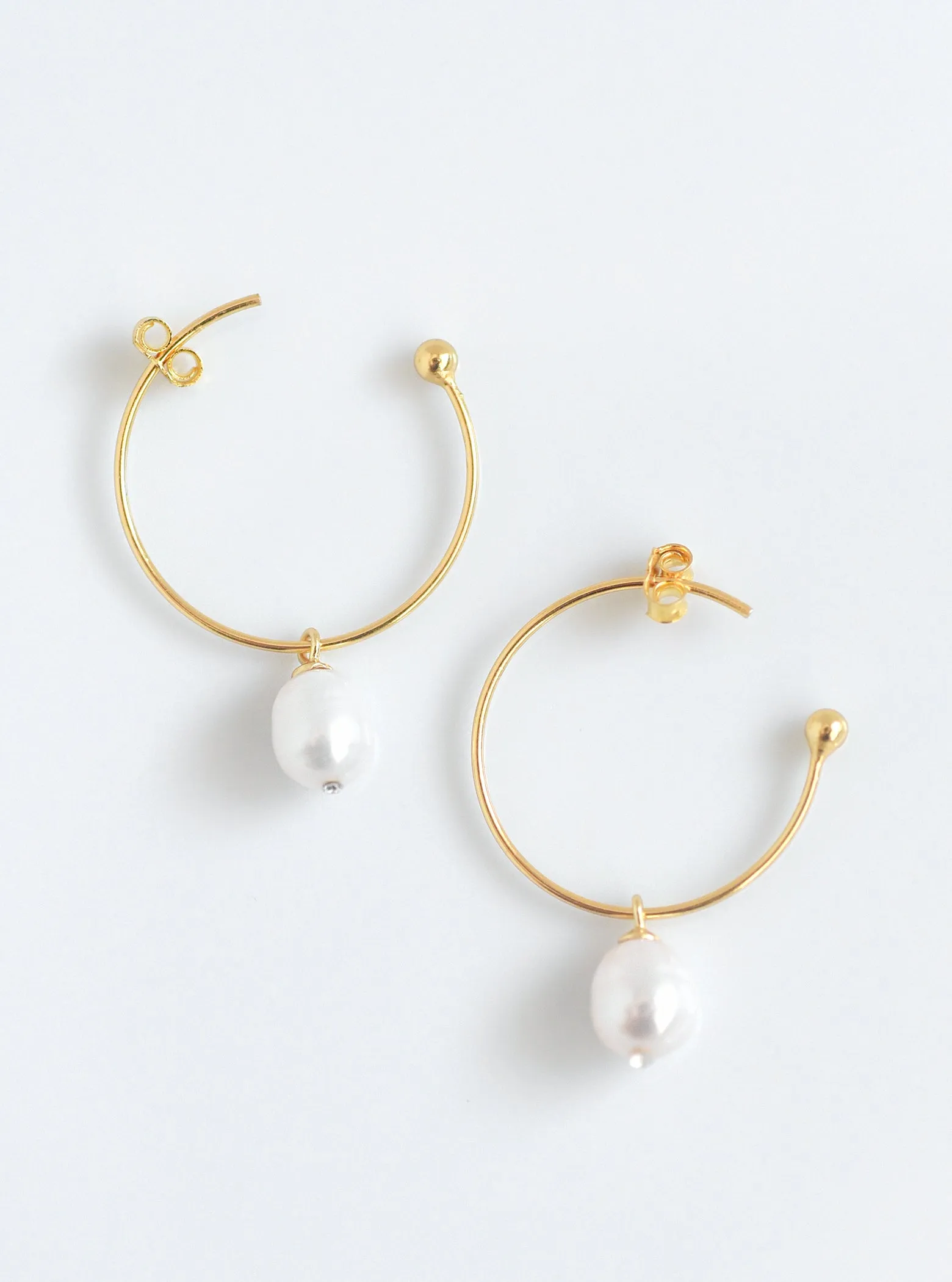 Hoop Mop Drop Earrings