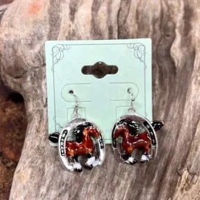 Horse Western Dangle Earrings