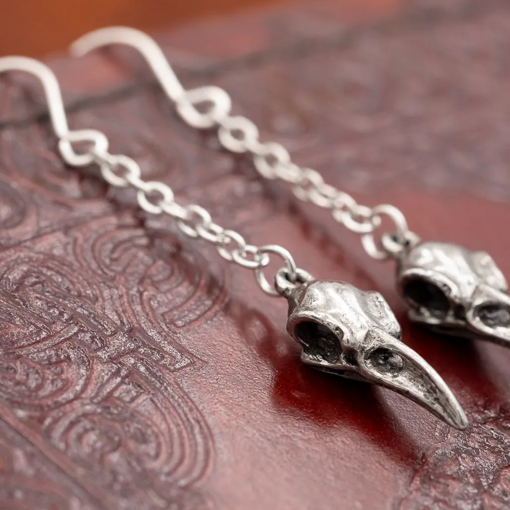 Huginn & Munnin Raven Drop Earrings