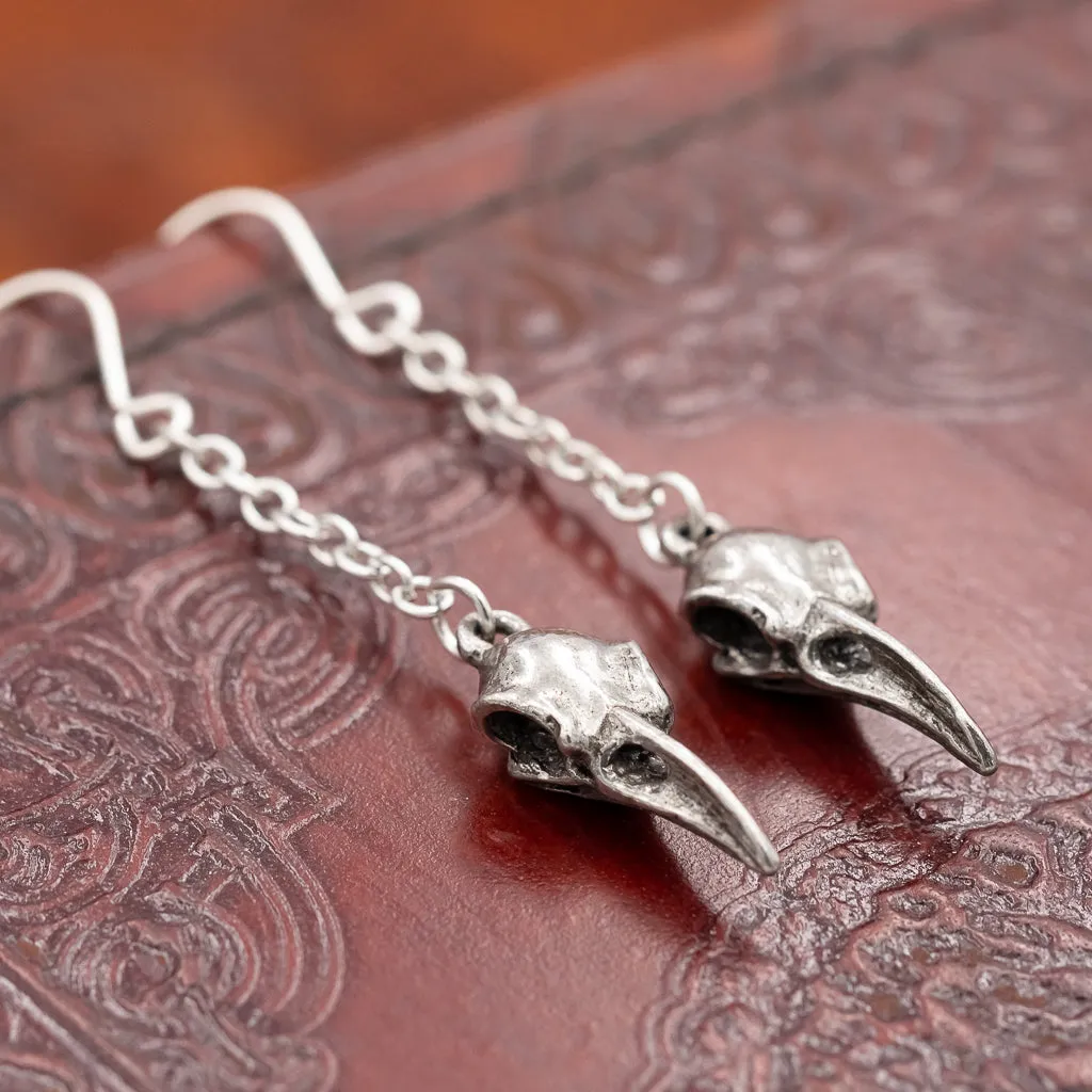 Huginn & Munnin Raven Drop Earrings