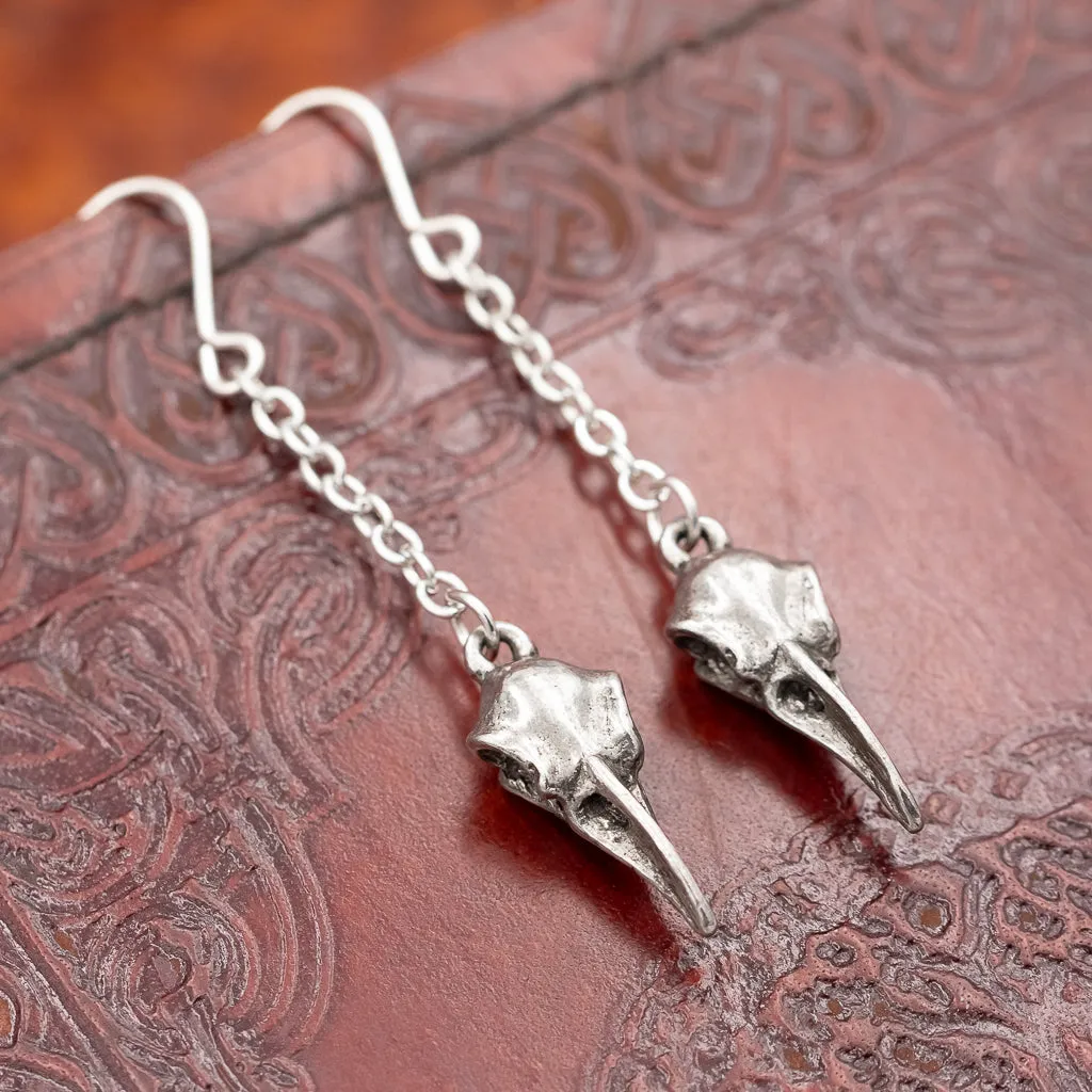 Huginn & Munnin Raven Drop Earrings