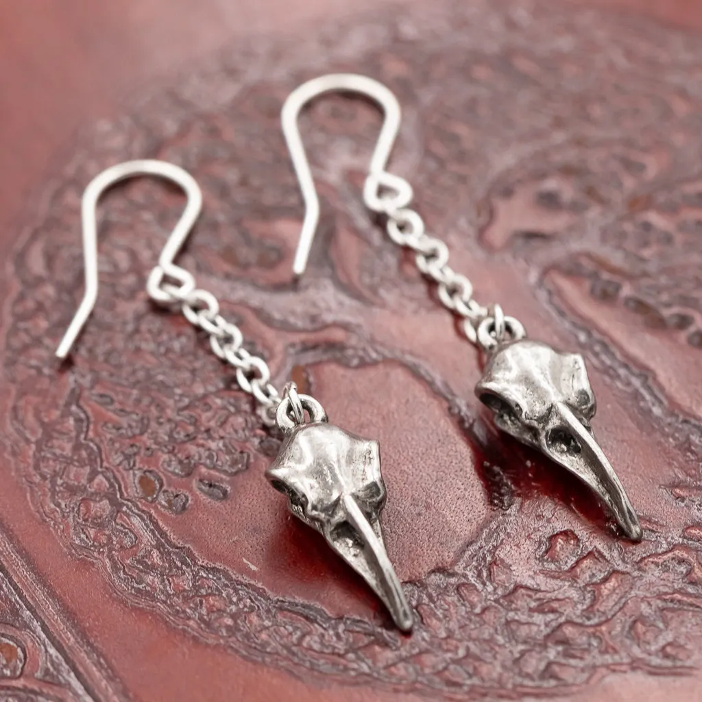 Huginn & Munnin Raven Drop Earrings