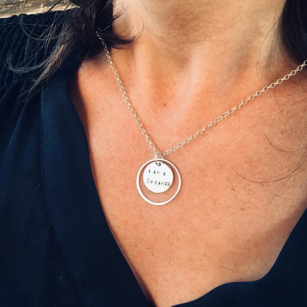 I am a Dreamer - Sterling Silver Necklace