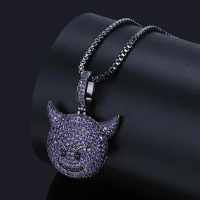 Iced Purple Demon Pendant