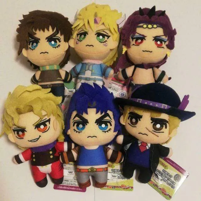 Jojos Bizarre Adventure Giorno Narancia Mista Buccellati Abbacchio Fugo Yoshikage Kira Rohan Kishibe Josuke plush toy doll