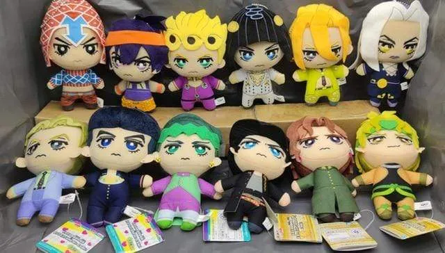 Jojos Bizarre Adventure Giorno Narancia Mista Buccellati Abbacchio Fugo Yoshikage Kira Rohan Kishibe Josuke plush toy doll