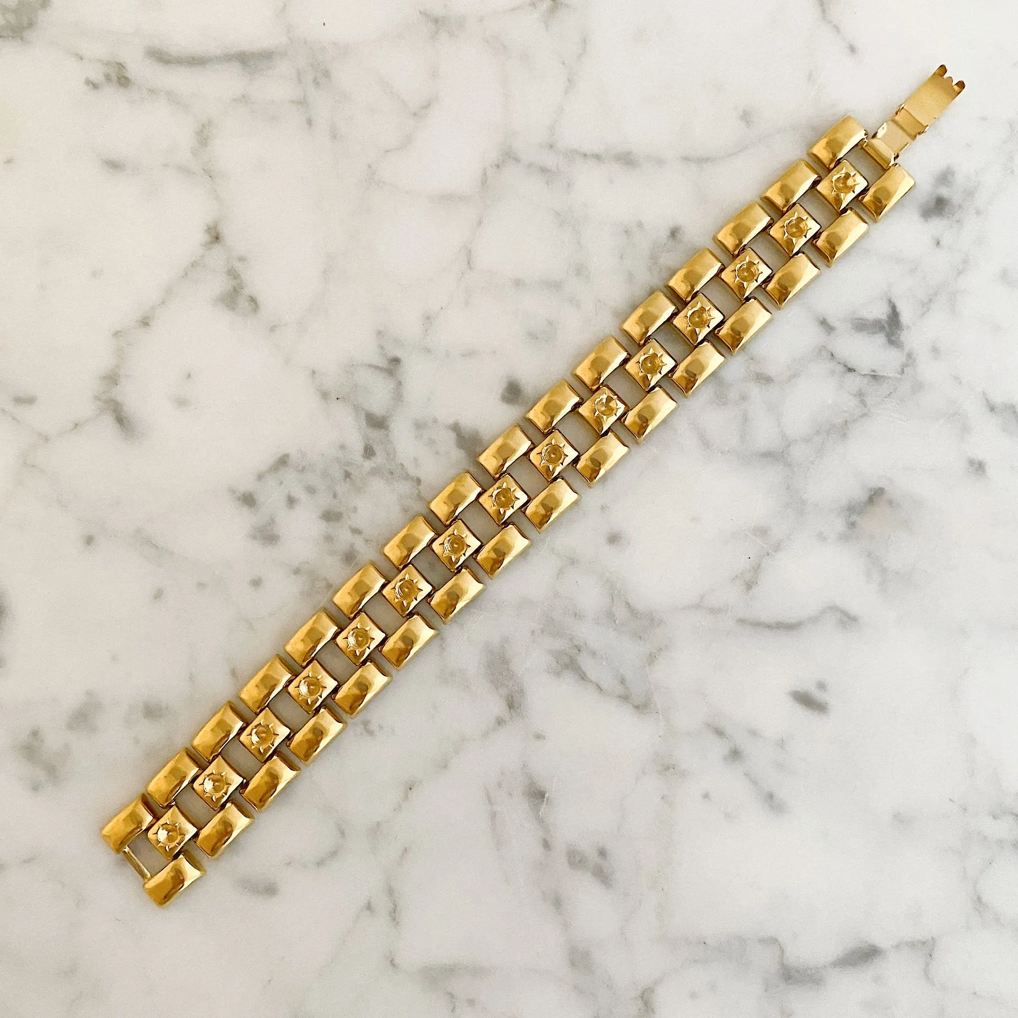 JORIE vintage wide gold bracelet