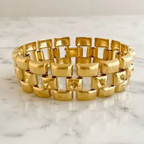 JORIE vintage wide gold bracelet