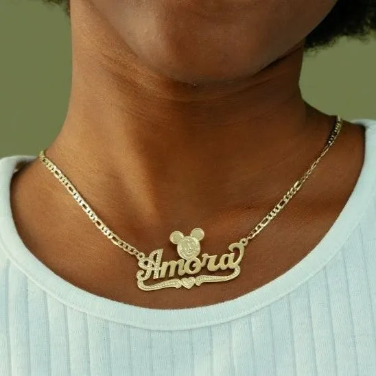 Kid's Cartoon Name Necklace