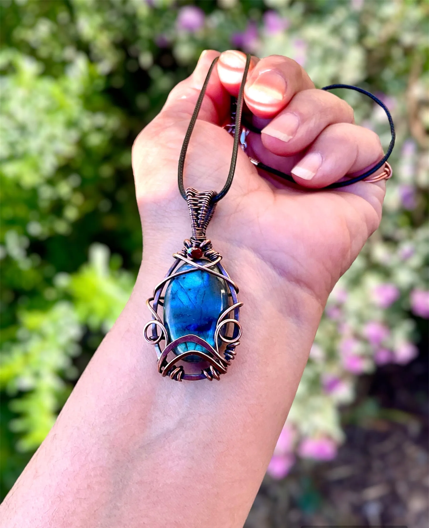 Labradorite Wire Wrapped Pendant