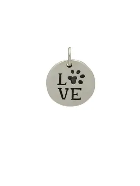 Love Paw Print Necklace