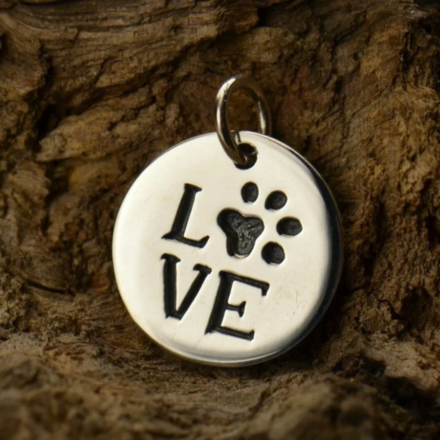 Love Paw Print Necklace