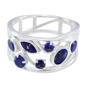 Magnificent Gem Lapis Lazuli Sterling Silver Ring Steampunk Jewelry