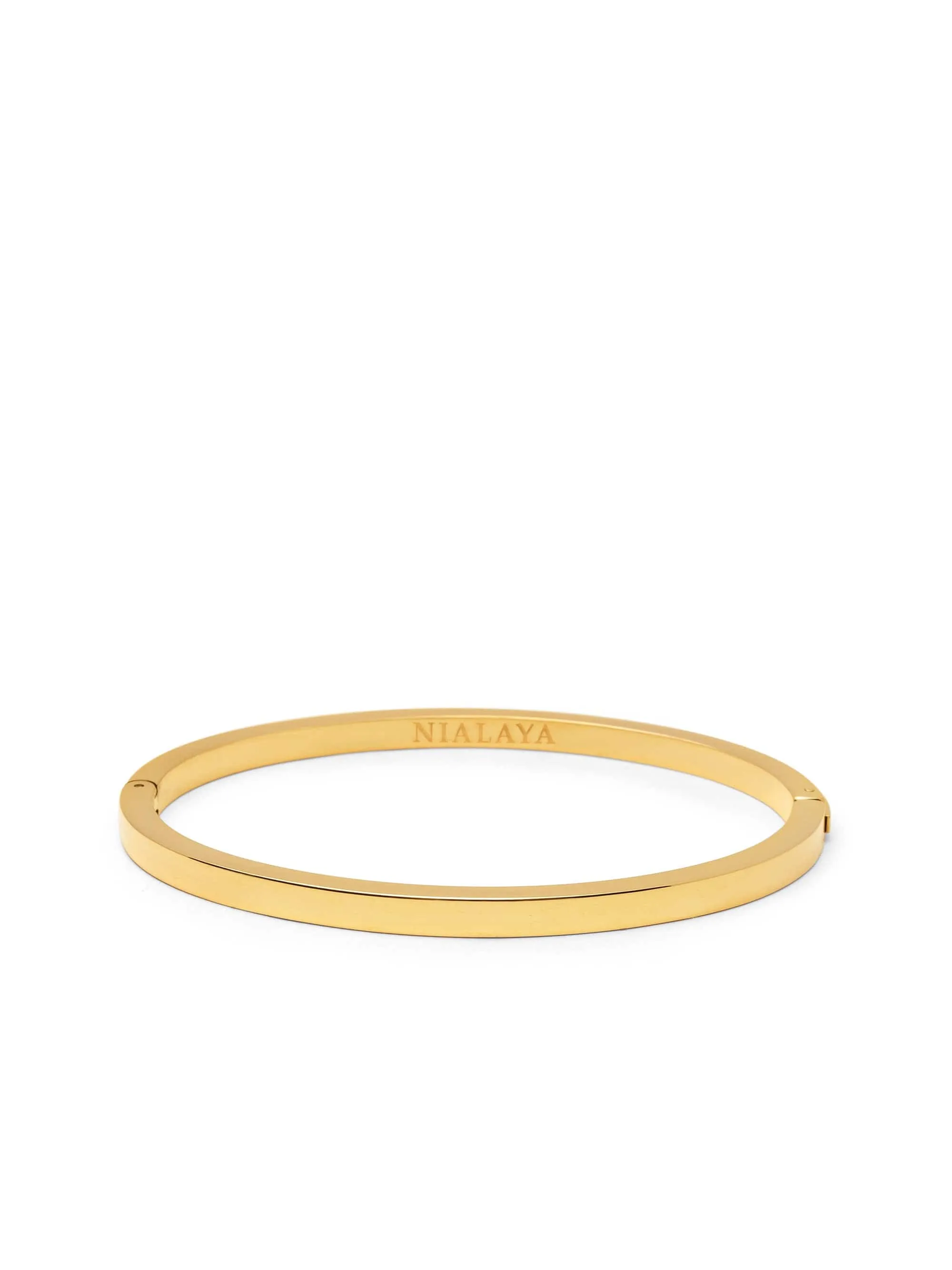 Men's Gold Simplicity Bangle