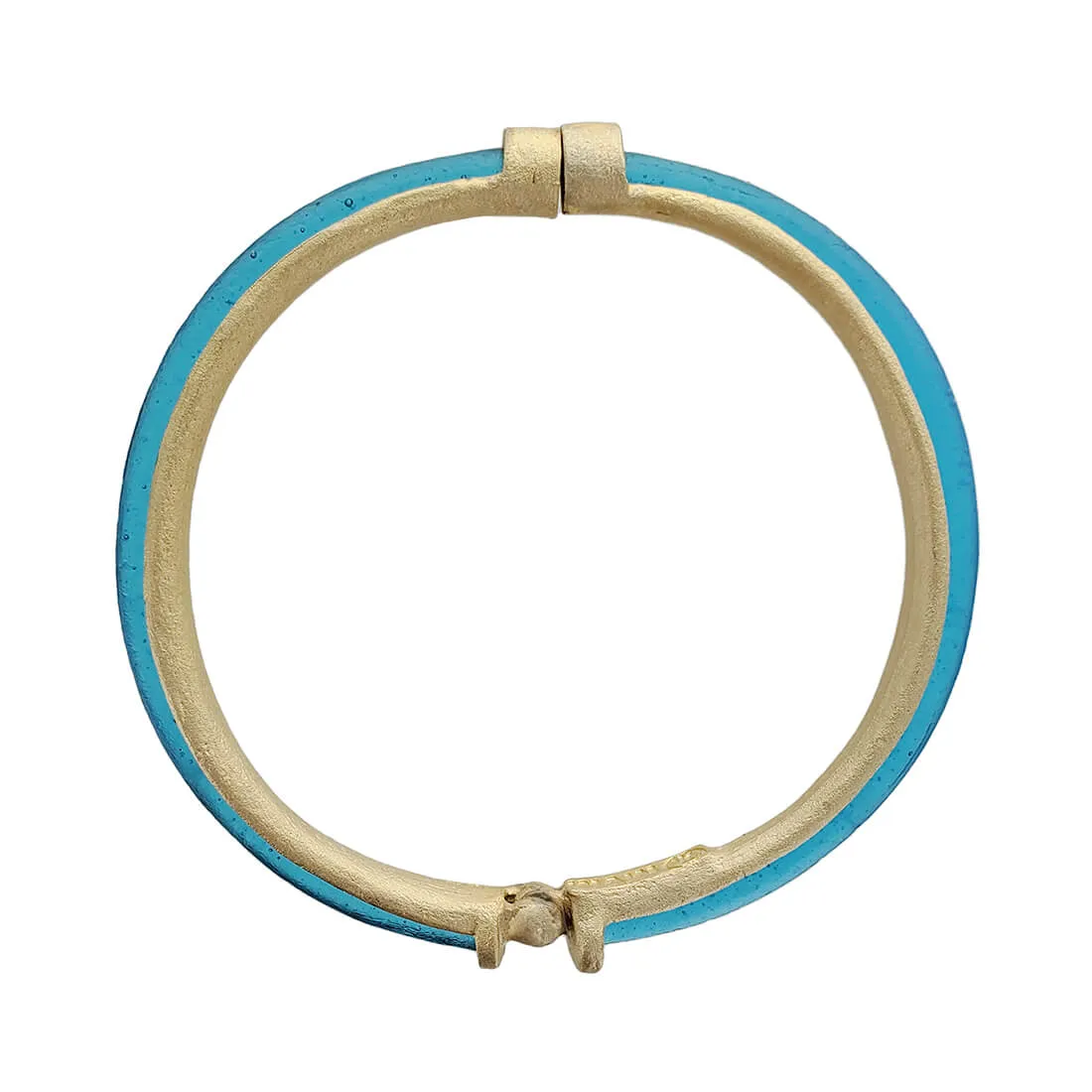 Michael Vincent Michaud Luminous Aqua Magnetic Bangle Bracelet