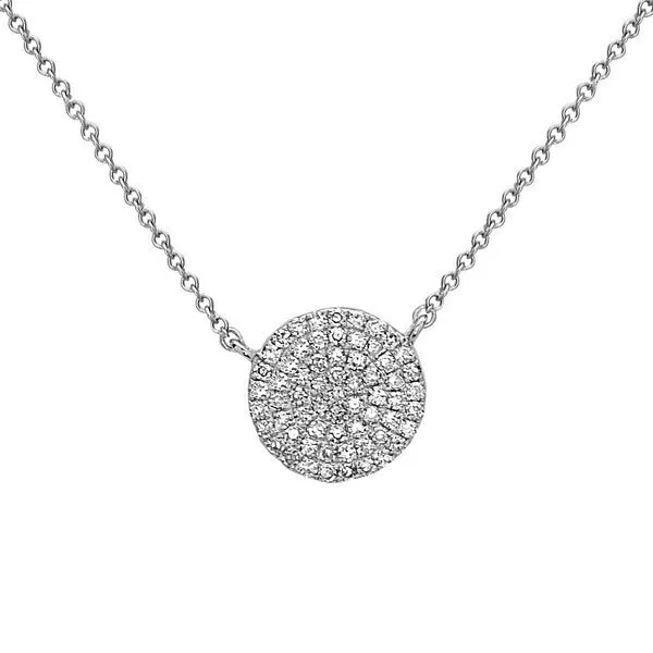 Mini Diamond Disc Pendant