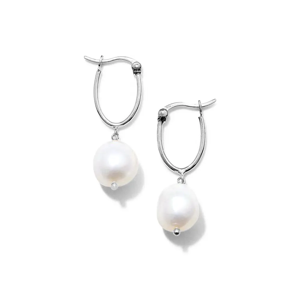 Minimalist Freshwater Pearl Drop Earrings