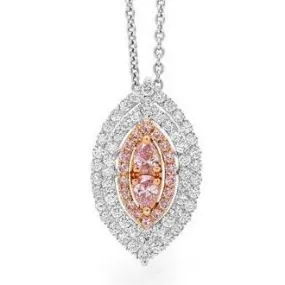 Modern Pink Diamond Pendant