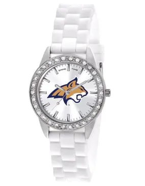 Montana State University Womens Frost Watch - Crystal Bezel - Silicone Strap