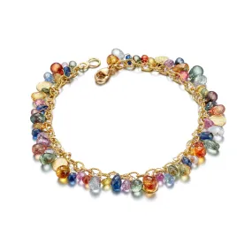 Multi-Color Sapphire Briolette Bracelet