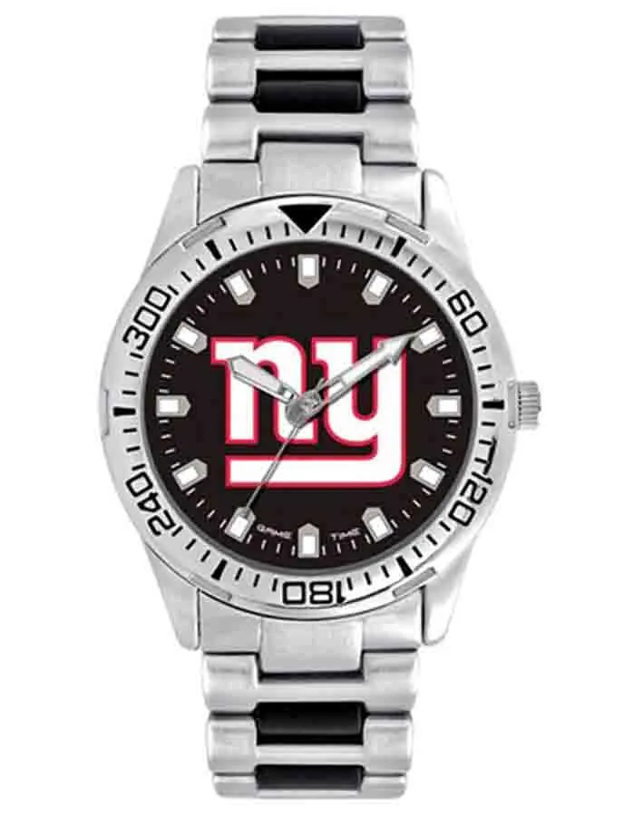 NFL Mens New York Giants Heavy Hitter Watch  - Bracelet Strap - Color Logo