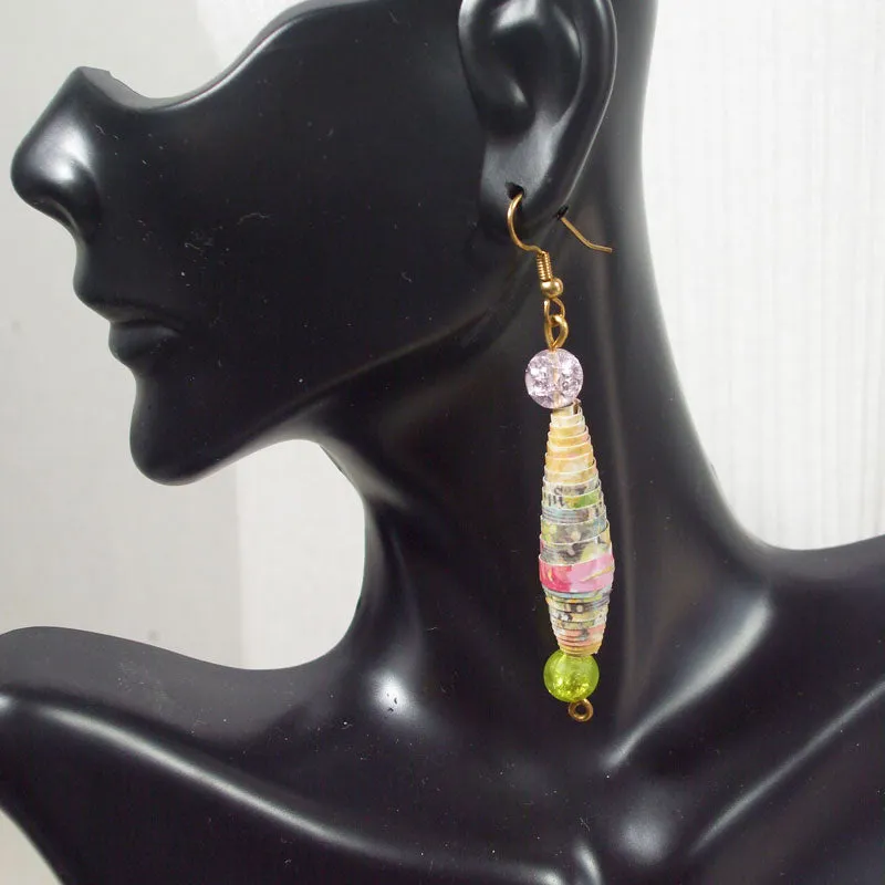 Odessa Paper Bead Earrings