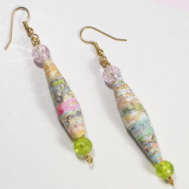 Odessa Paper Bead Earrings