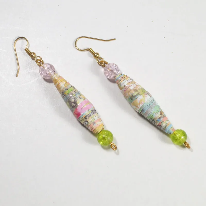 Odessa Paper Bead Earrings