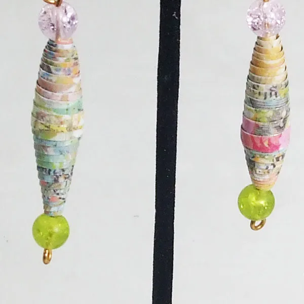 Odessa Paper Bead Earrings