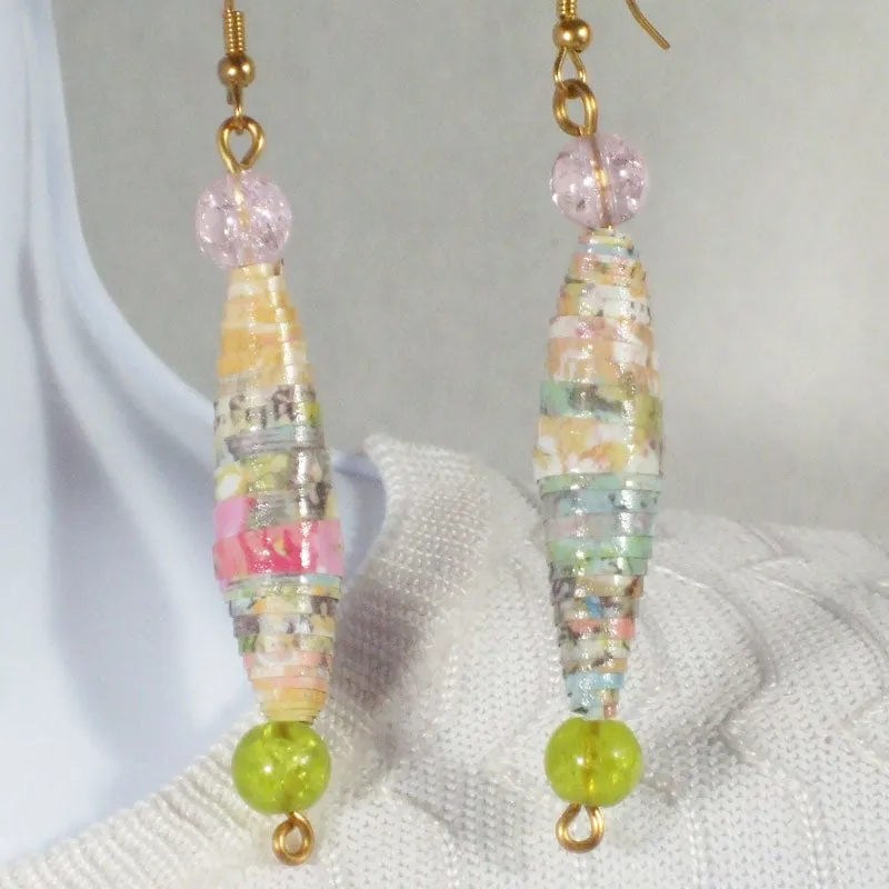 Odessa Paper Bead Earrings