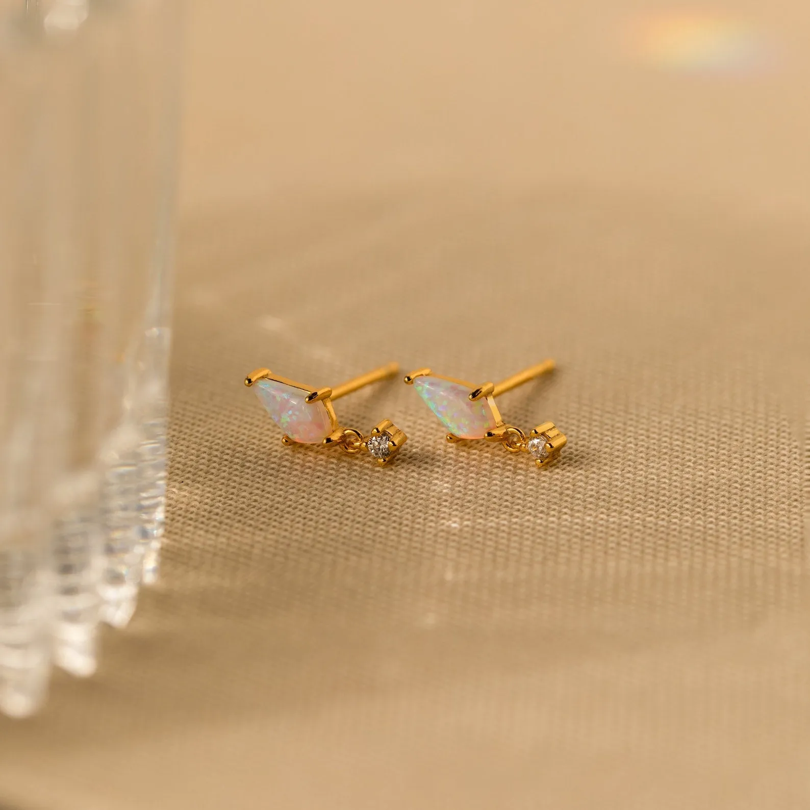 Opal Kite Drop Earrings