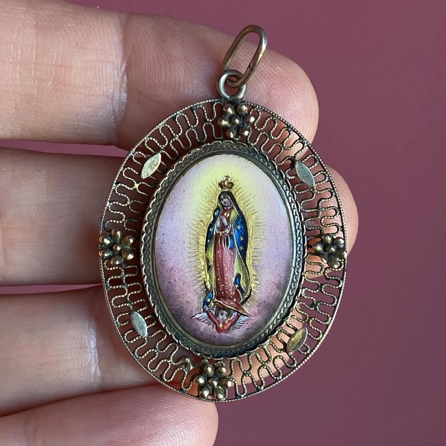 Our Lady of Guadalupe Medal Pendant