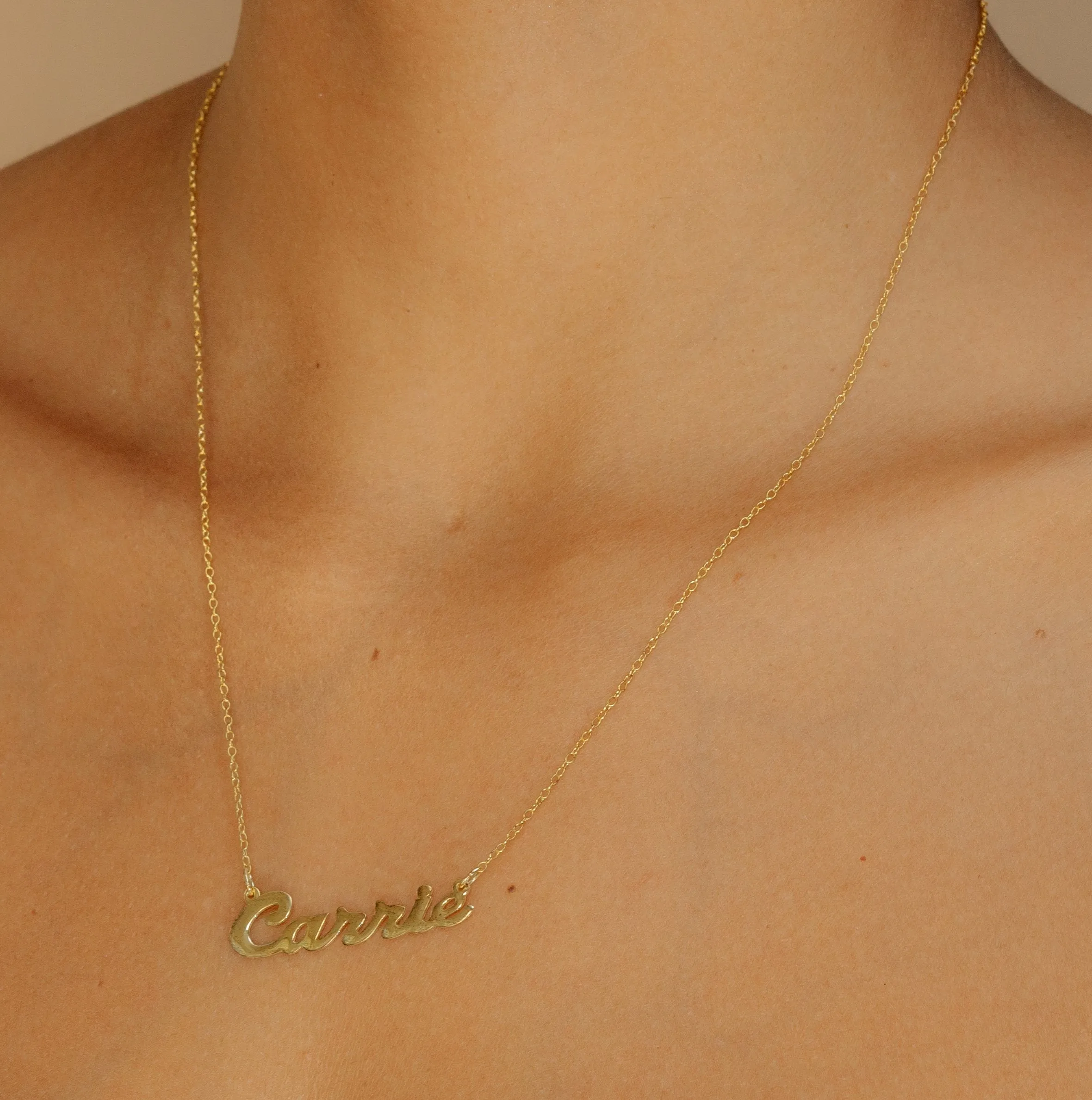 "Carrie" Name Necklace