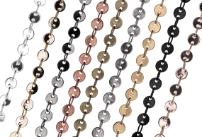 Round Disc Coin Chain - 4mm - By the Spool - ONLINE ONLY