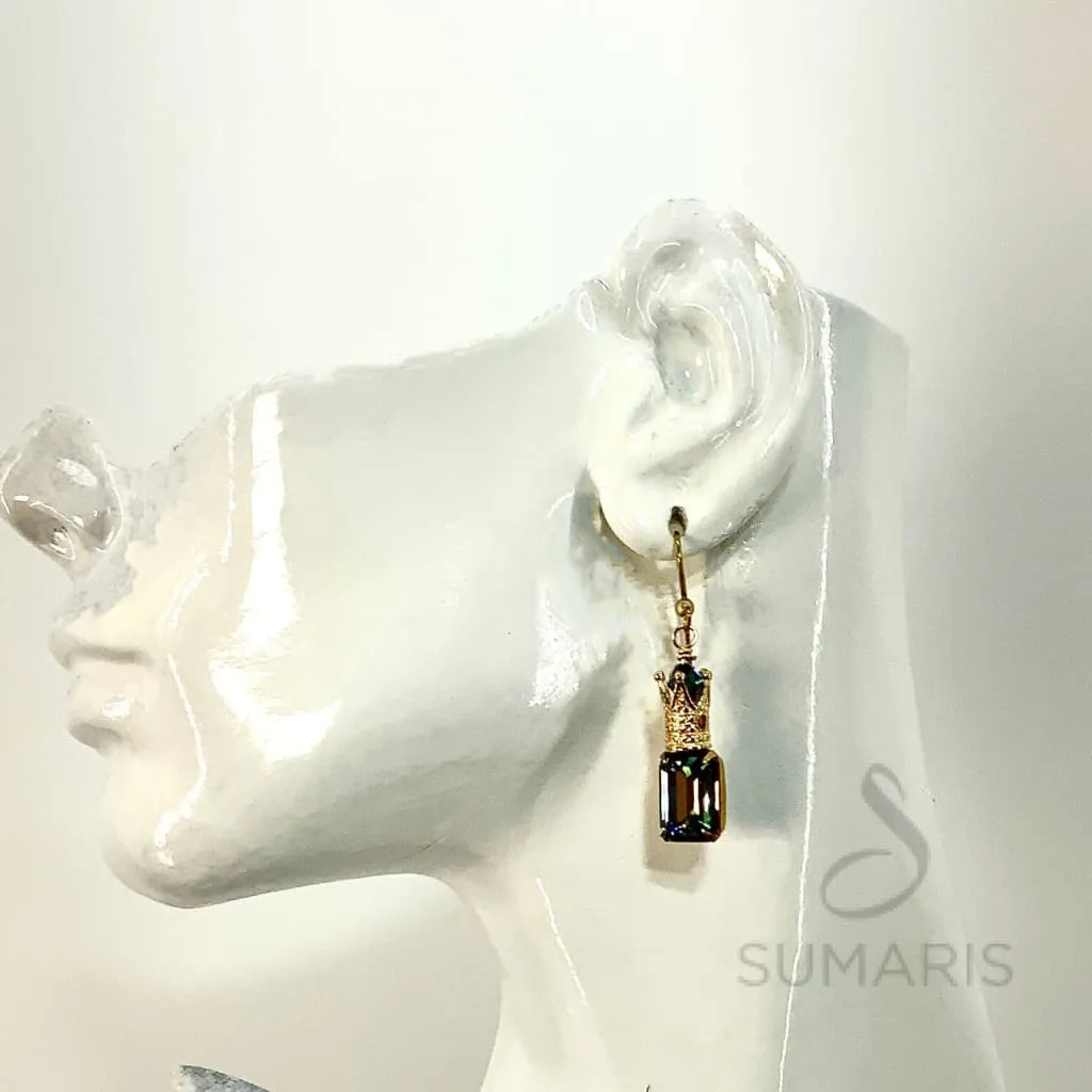 ROYAL GEMS STATEMENT EARRINGS