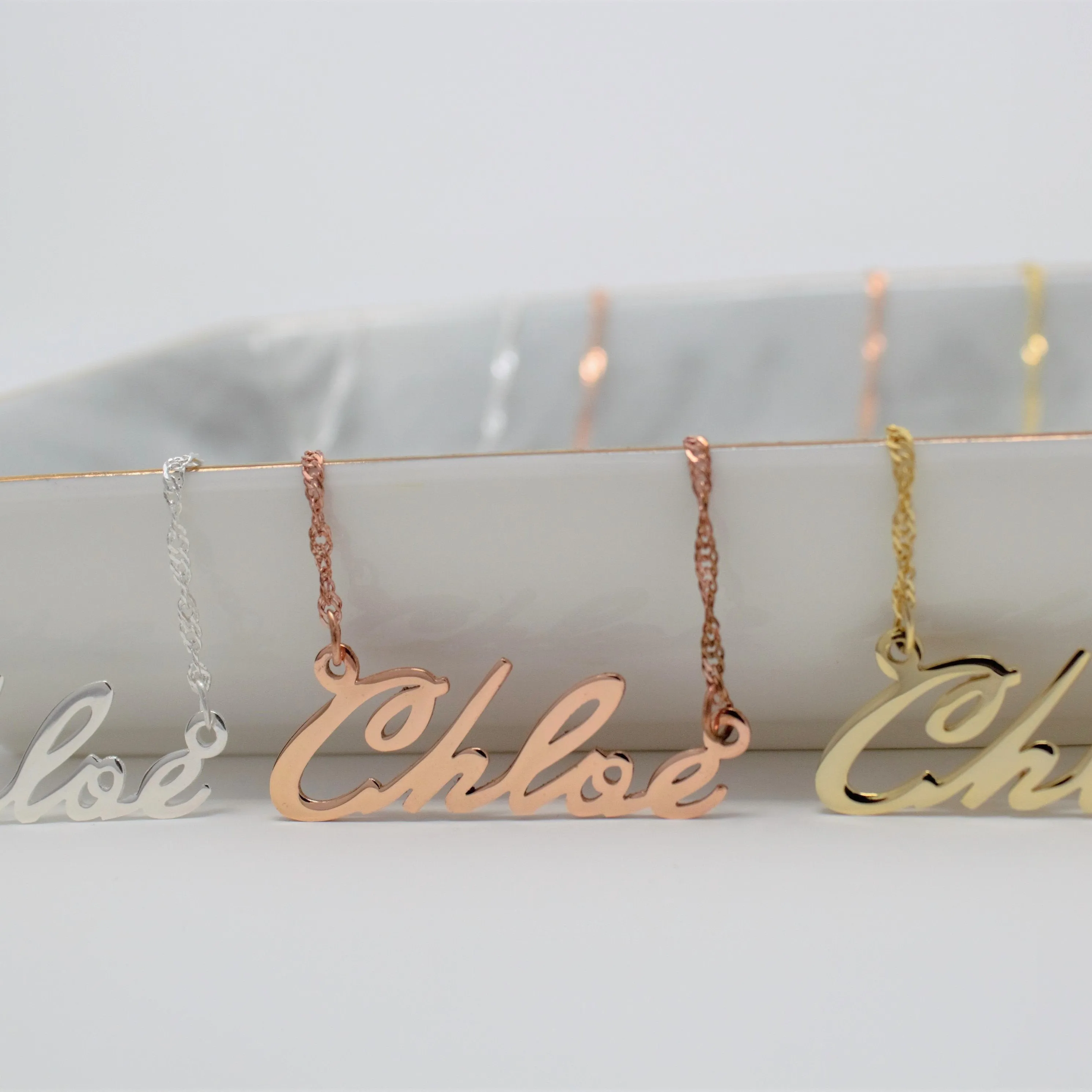 Script Name Necklace