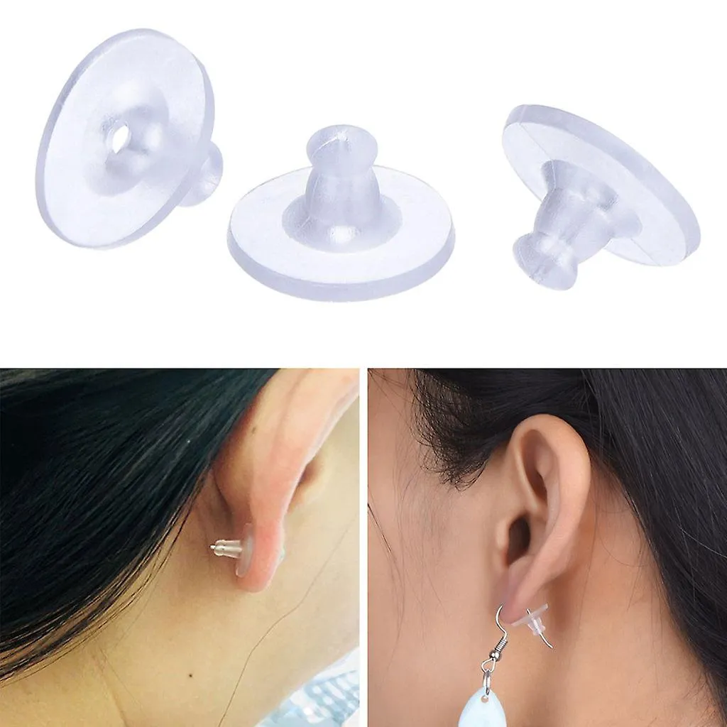 Silicone Earnut Circled Backs