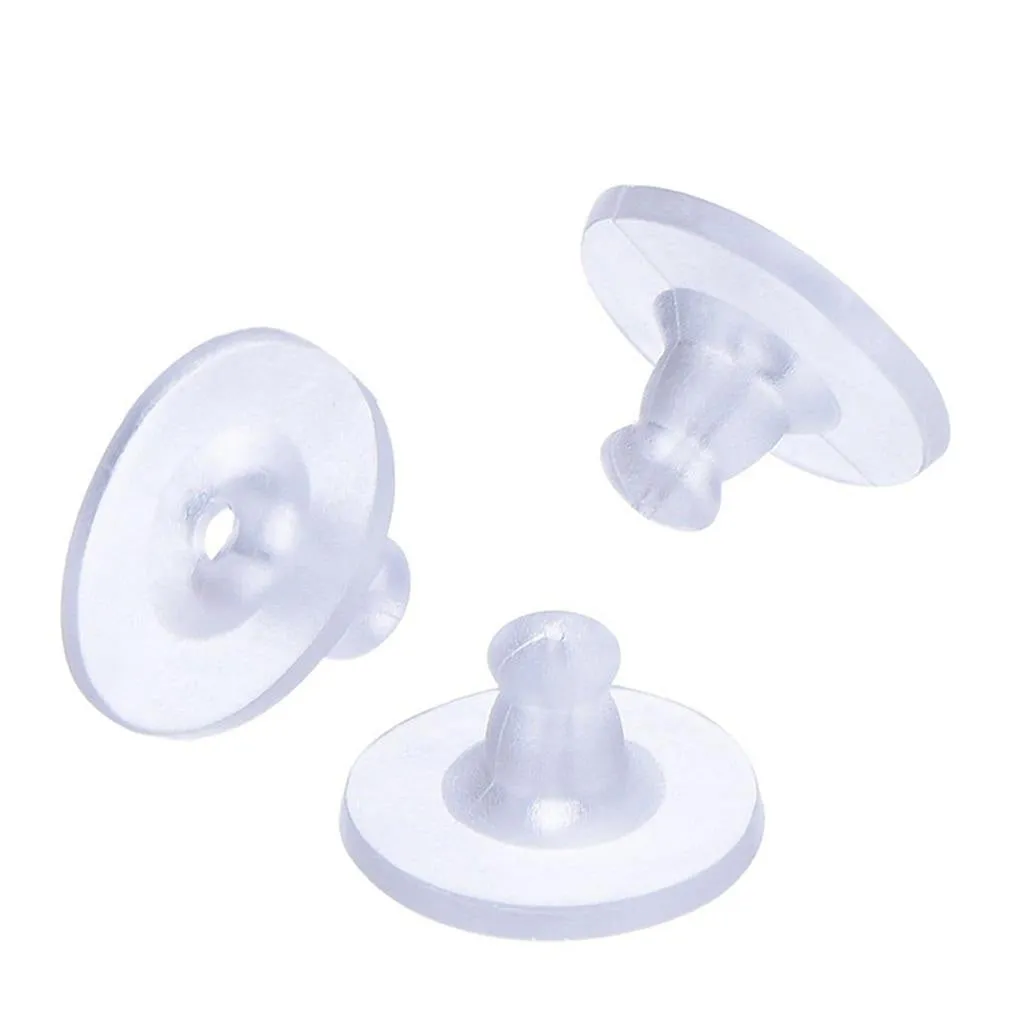 Silicone Earnut Circled Backs