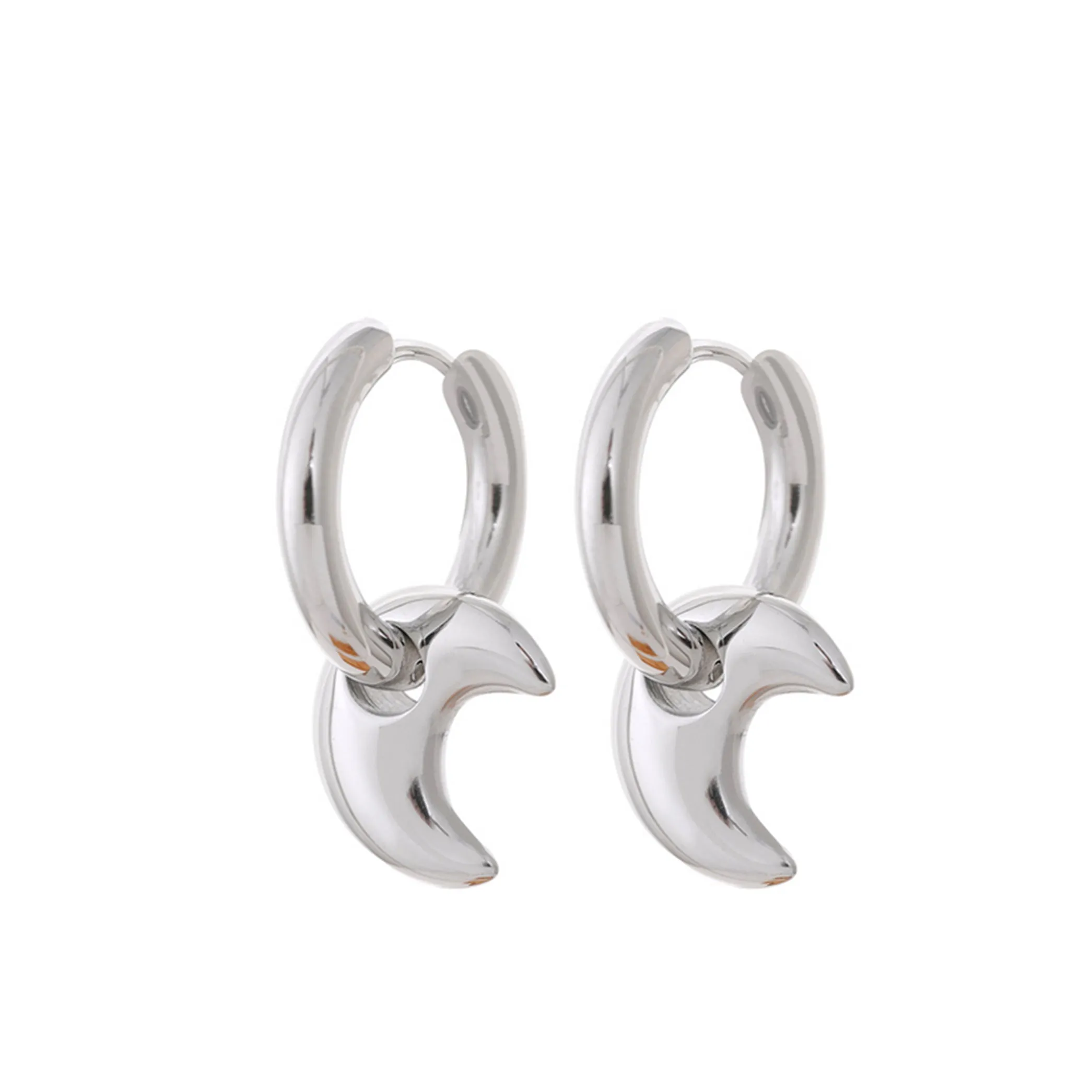 SILVER MOON HOOPS