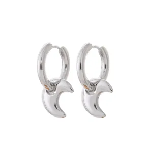 SILVER MOON HOOPS