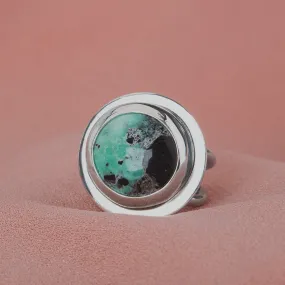 Size 7 Ackerman Canyon Variscite Gemstone Ring