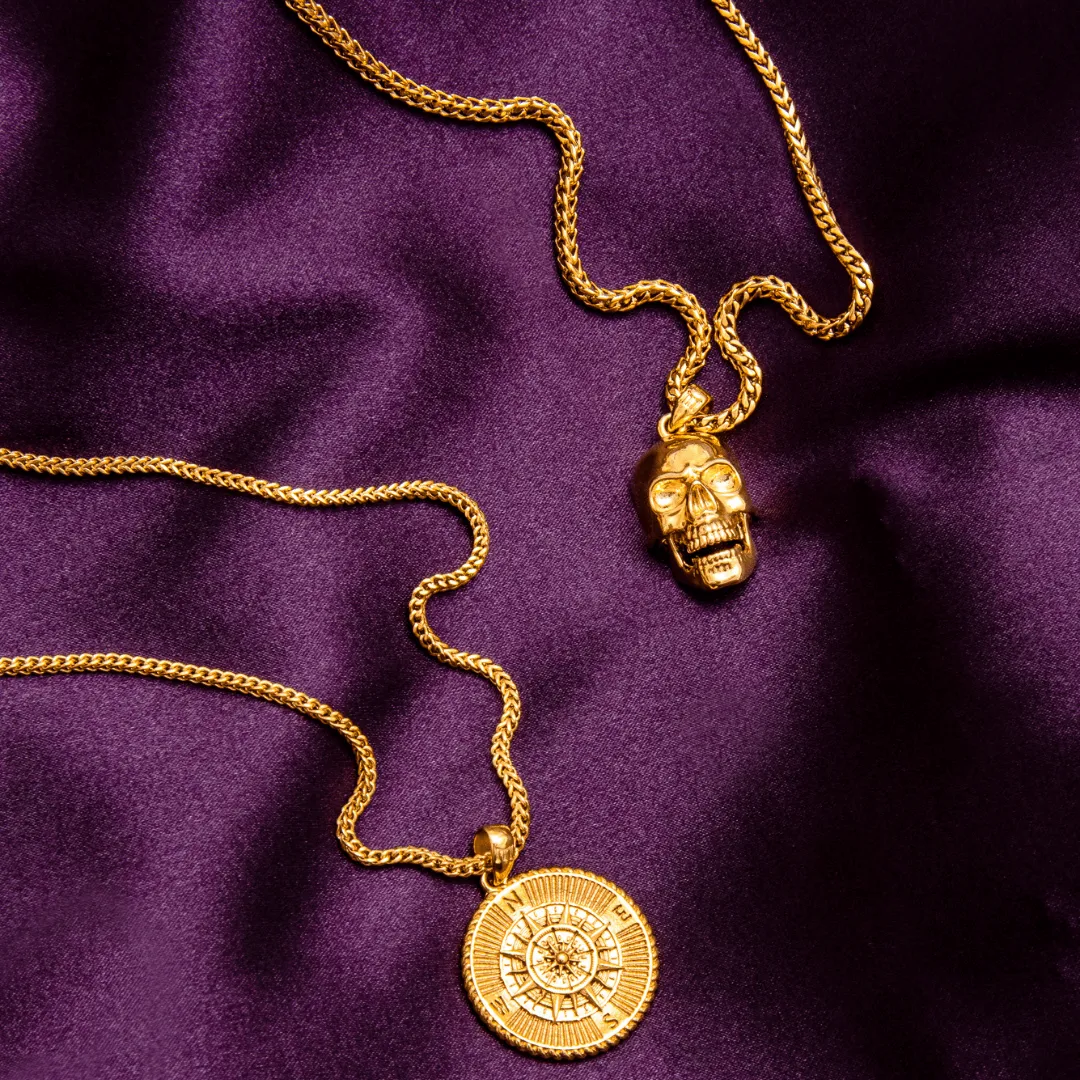 Skull Pendant - Gold