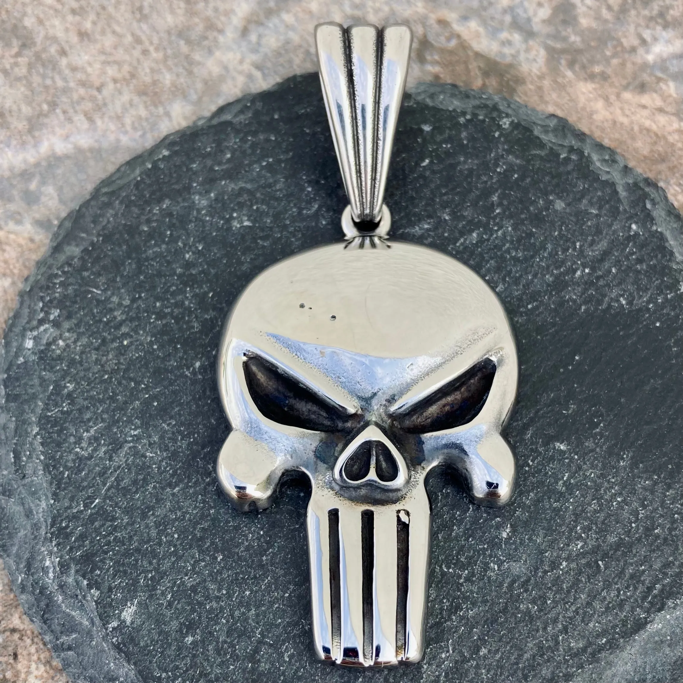 Skull Polished Pendant - Necklace (468)